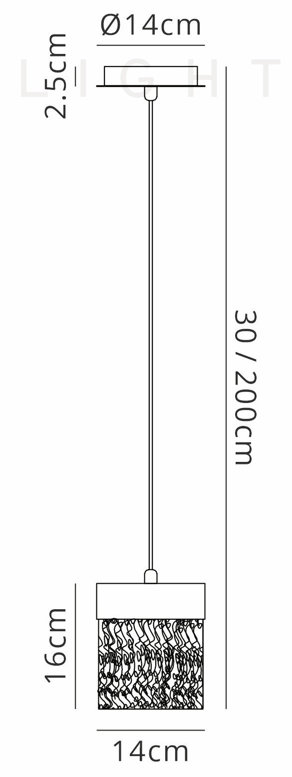 Luminosity Designs - Glam Contemporary Pendant - Luminosity Designs Ltd