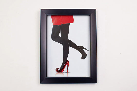 Glamour Red Shoes Crystal Art By Cassia Twigue