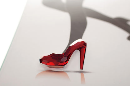 Glamour Red Shoes Crystal Art By Cassia Twigue