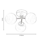 Luminosity Designs Ltd - Grafton Living Set including Multi Pendant, Semi Flush and G9 Bulb set - Luminosity Designs Ltd