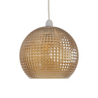 Granby Non Electric Open Ball Glass Square Faceted Shade for Ceiling Pendants (Oaks 4486 NE) - Luminosity Designs Ltd