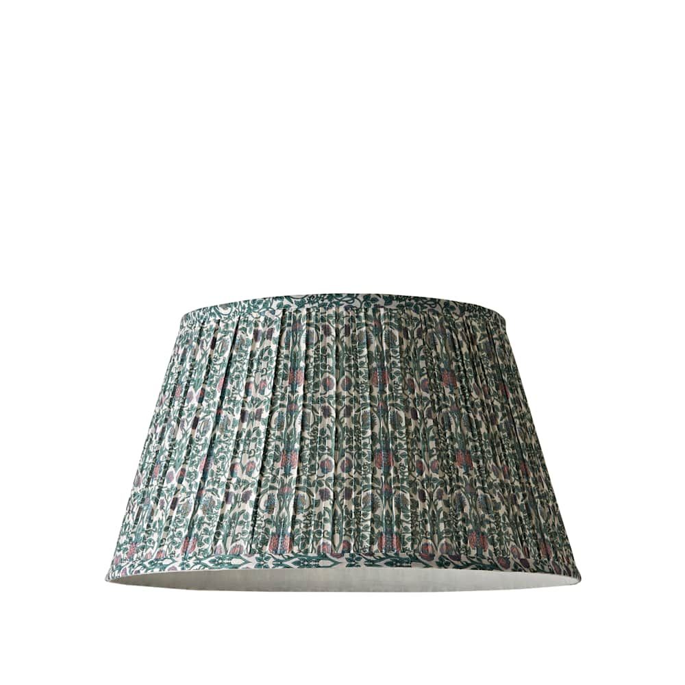 LSE - Green Abel Large William Morris Inspired Tapered Floral Print Easy Fit Shade - Luminosity Designs Ltd