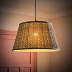 LSE - Green Abel Large William Morris Inspired Tapered Floral Print Easy Fit Shade - Luminosity Designs Ltd