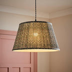 LSE - Green Abel Large William Morris Inspired Tapered Floral Print Easy Fit Shade - Luminosity Designs Ltd