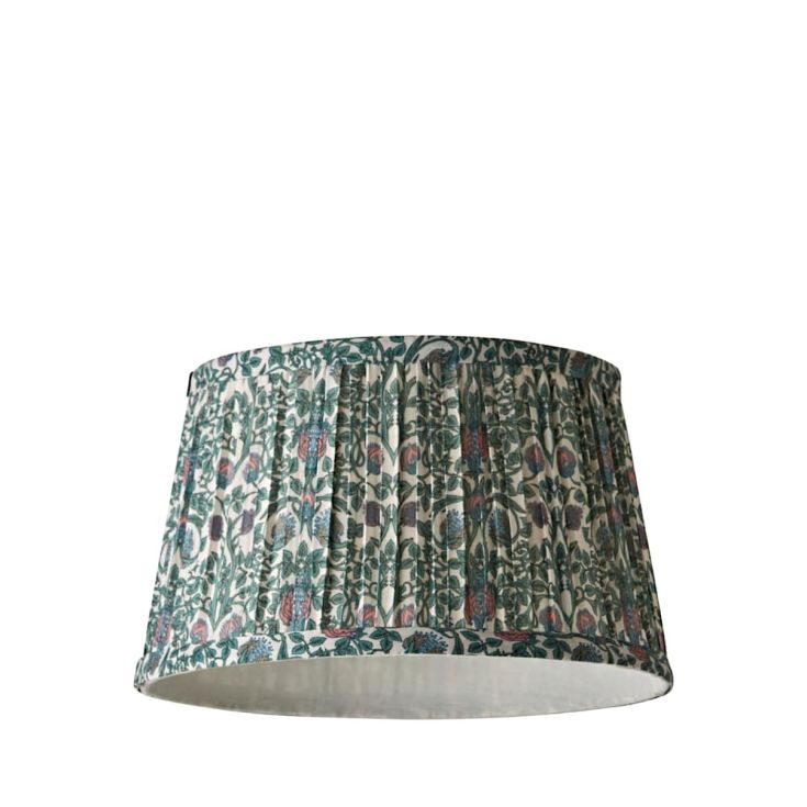 LSE - Green Abel Small William Morris Inspired Tapered Floral Print Easy Fit Shade - Luminosity Designs Ltd