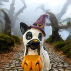 Luminosity Designs - Halloween Cat Ghost Light Up Ceramic Figure - Luminosity Designs Ltd