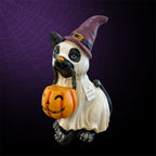 Luminosity Designs - Halloween Cat Ghost Light Up Ceramic Figure - Luminosity Designs Ltd