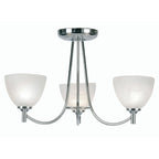 Oaks Lighting - Hamburg Traditional Style Semi Flush Ceiling Light, 3x G9 (Oaks 1178/3) - Luminosity Designs Ltd