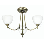 Oaks Lighting - Hamburg Traditional Style Semi Flush Ceiling Light, 3x G9 (Oaks 1178/3) - Luminosity Designs Ltd