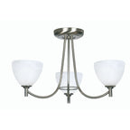 Oaks Lighting - Hamburg Traditional Style Semi Flush Ceiling Light, 3x G9 (Oaks 1178/3) - Luminosity Designs Ltd
