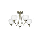 Oaks Lighting - Hamburg Traditional Style Semi Flush Ceiling Light, 5x G9 (Oaks 1178/5) - Luminosity Designs Ltd