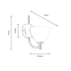 Oaks Lighting - Hamburg Traditional Style Wall Light With Pull Switch, 1x g9 (Oaks 1178/1) - Luminosity Designs Ltd