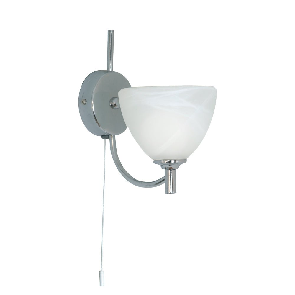 Oaks Lighting - Hamburg Traditional Style Wall Light With Pull Switch, 1x g9 (Oaks 1178/1) - Luminosity Designs Ltd
