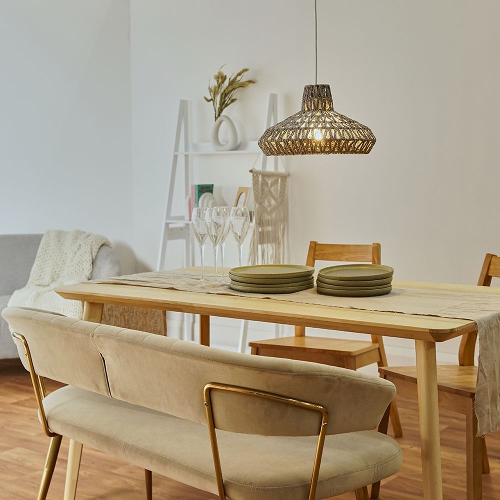 Oaks Lighting - Hamilton Eco Friendly Flattened Pendant Shade - Luminosity Designs Ltd