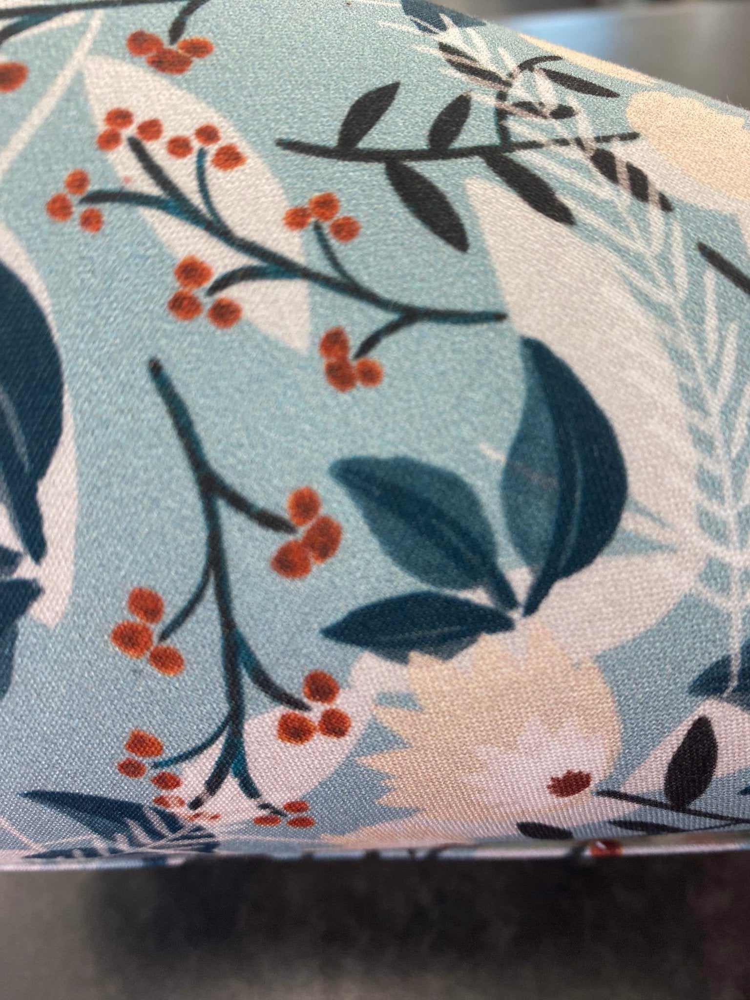 Luminosity Designs - Hand Crafted Candle Clip 6” Lampshade - Blue Vintage Floral - Luminosity Designs Ltd