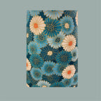 Luminosity Designs Ltd - Hand Crafted Candle Clip 6” Lampshade - Teal Daisy - Luminosity Designs Ltd