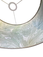 Luminosity Designs - Hand Crafted Double Sided 40cm Drum Lampshade - Vintage Morris Sage - Luminosity Designs Ltd