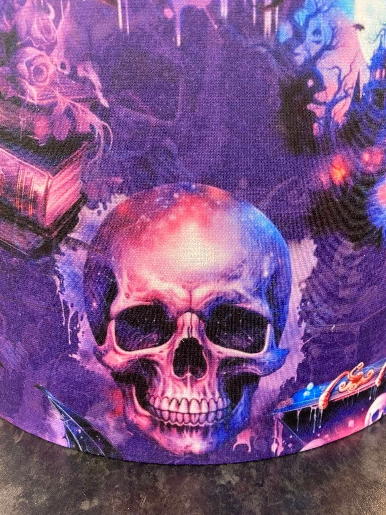 Luminosity Designs - Hand Crafted Drum Ceiling Lampshade - Gothic Magic 45cm - Luminosity Designs Ltd