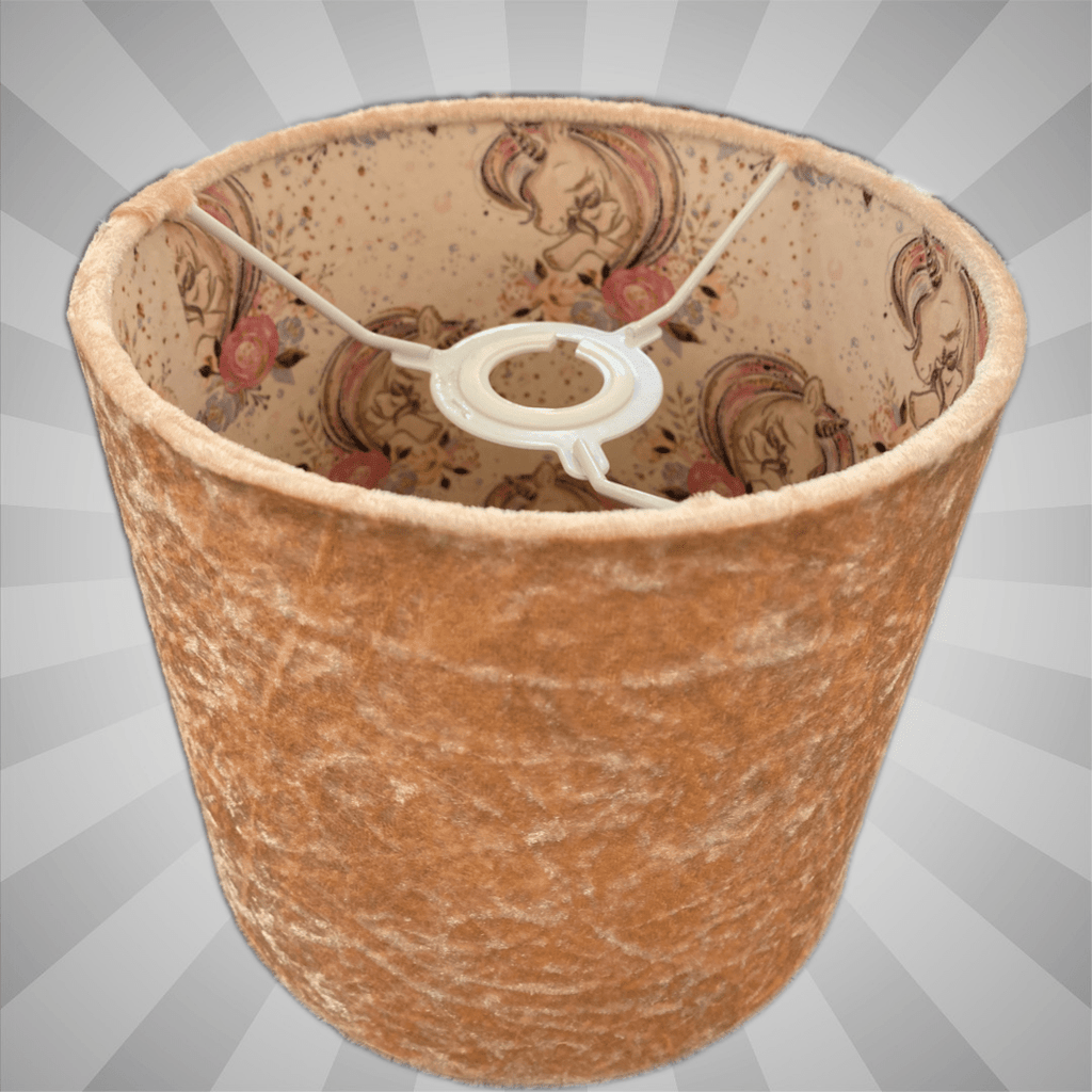 Luminosity Designs - Hand Crafted Drum Ceiling Lampshade - Pink Unicorns - Luminosity Designs Ltd