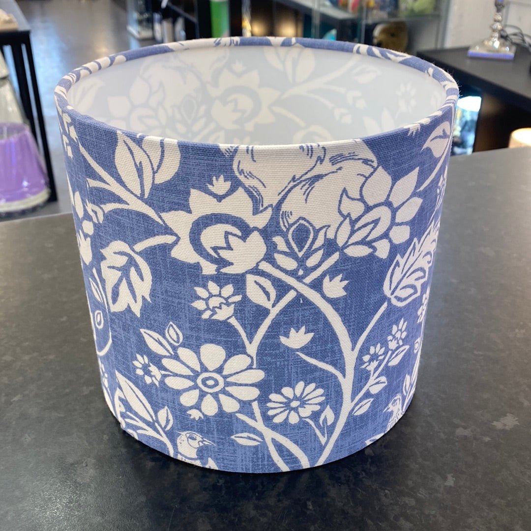 Luminosity Designs - Hand Crafted Drum Lampshade - Blue Country - Luminosity Designs Ltd
