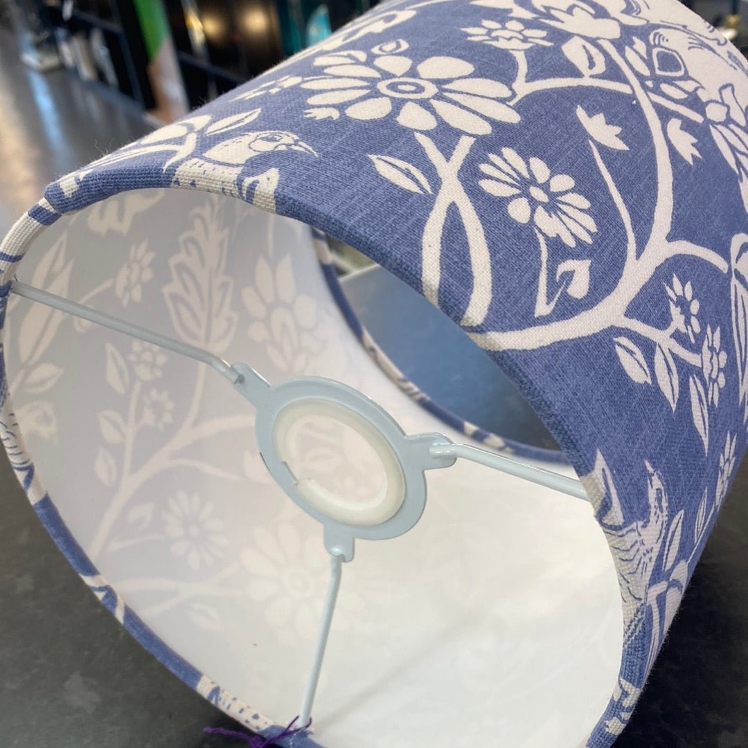 Luminosity Designs - Hand Crafted Drum Lampshade - Blue Country - Luminosity Designs Ltd