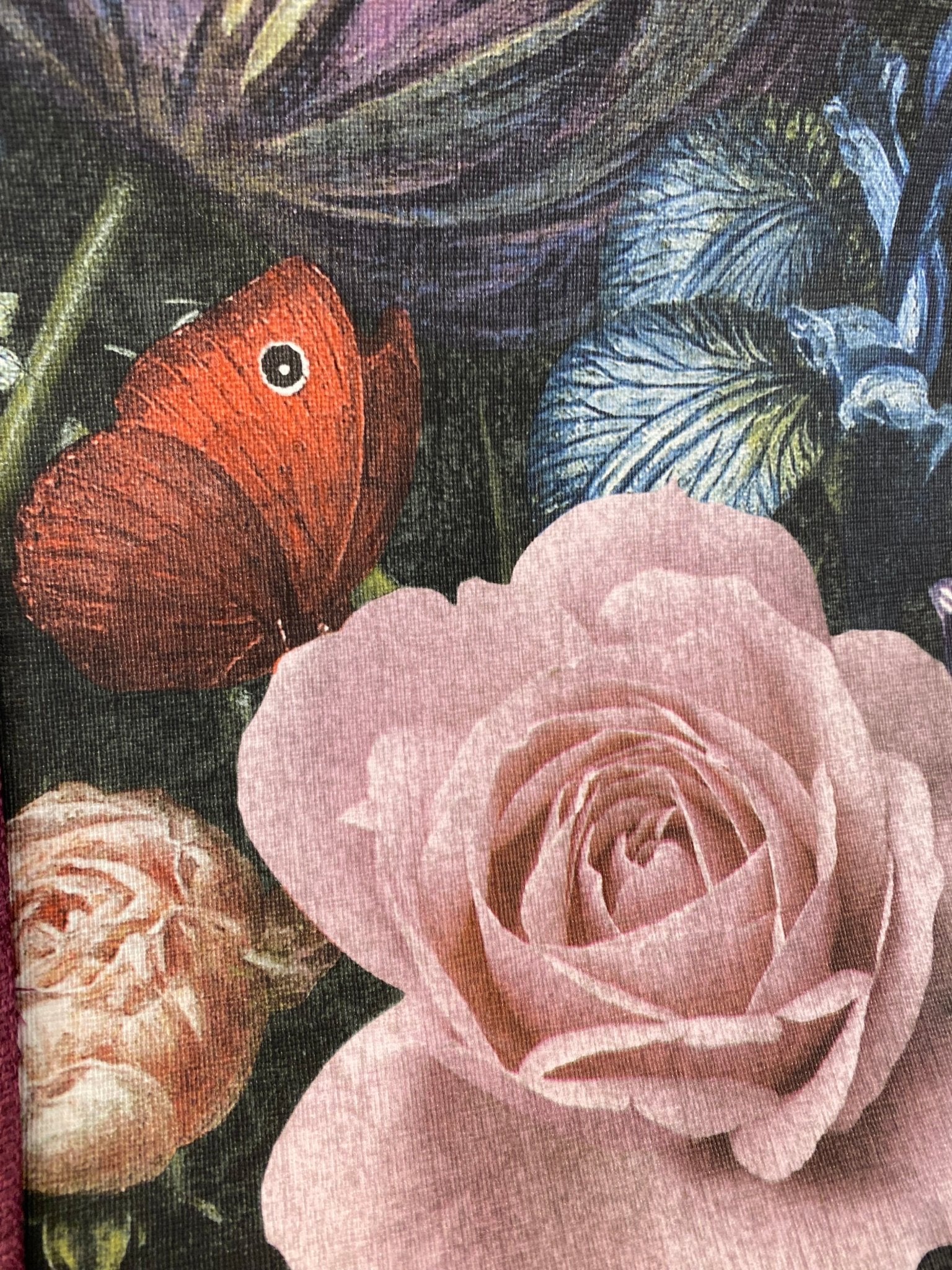 Luminosity Designs - Hand Crafted Drum Lampshade - Dark Vintage Rose - Luminosity Designs Ltd