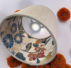 Luminosity Designs - Hand Crafted Drum Lampshade - Linen Marigolds - Luminosity Designs Ltd