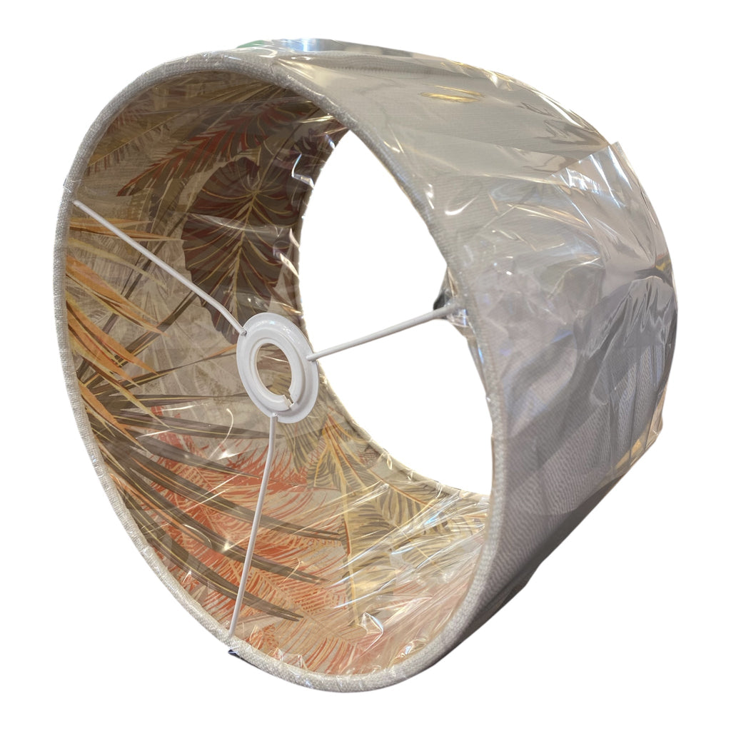 Luminosity Designs - Hand Crafted Drum Lampshade - Pale Tropical Sunset - Luminosity Designs Ltd