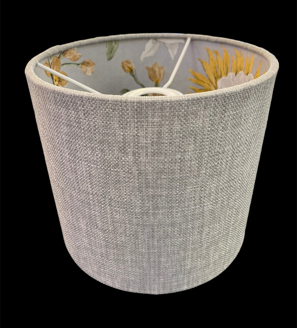 Luminosity Designs - Hand Crafted Drum Lampshade - Sage Floral - Luminosity Designs Ltd