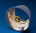 Luminosity Designs - Hand Crafted Drum Lampshade - Tropical Denim - Luminosity Designs Ltd
