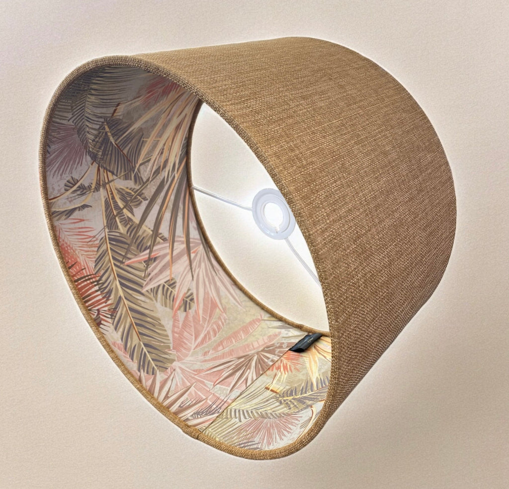 Luminosity Designs - Hand Crafted Drum Lampshade - Tropical Sunset - Luminosity Designs Ltd