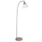 Endon - Hansen Vintage Style Metal Floor Lamp with Glass Shade, 4 Colours, 1x E27 (Endon 97591) - Luminosity Designs Ltd