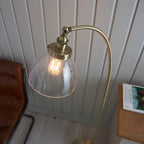 Endon - Hansen Vintage Style Metal Floor Lamp with Glass Shade, 4 Colours, 1x E27 (Endon 97591) - Luminosity Designs Ltd