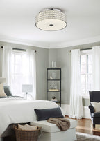 Diyas - Hawthorne LED Crystal Flush Light - Luminosity Designs Ltd