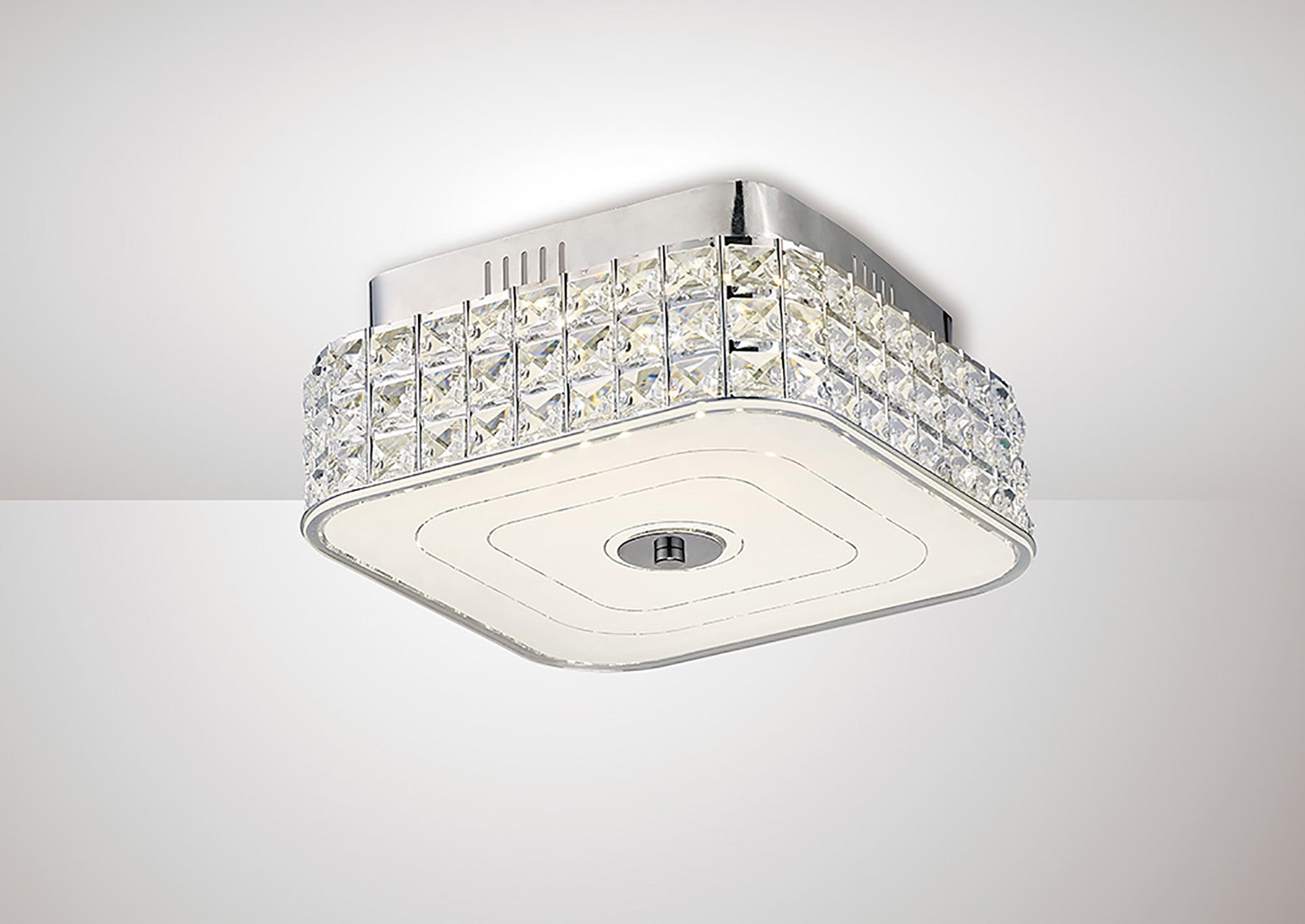 Diyas - Hawthorne LED Crystal Flush Light - Luminosity Designs Ltd
