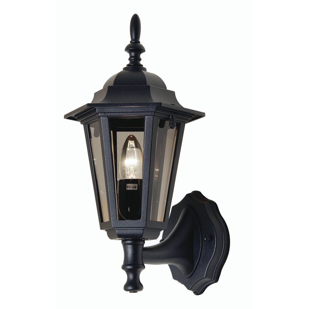 Oaks Lighting - Haxby Upwards Traditional Outdoor Wall Lantern - Luminosity Designs Ltd