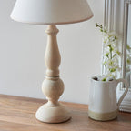Endon - Hidcote Traditional Turned Wood Table Lamp With Ivy 30cm Vintage Shade, 1x B22 - Luminosity Designs Ltd