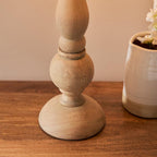 Endon - Hidcote Traditional Turned Wood Table Lamp With Ivy 30cm Vintage Shade, 1x B22 - Luminosity Designs Ltd