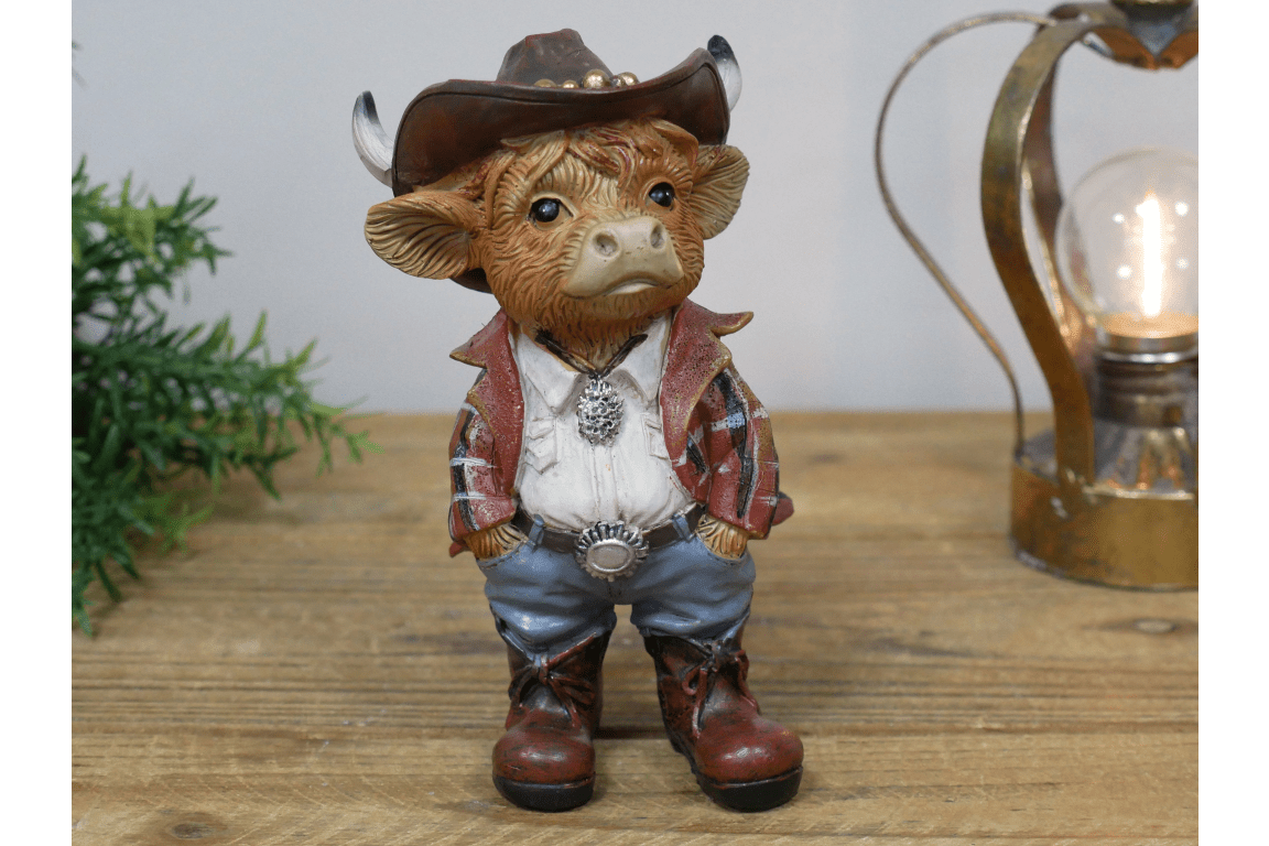 Luminosity Designs - Highland Cowboy Figurine - Luminosity Designs Ltd