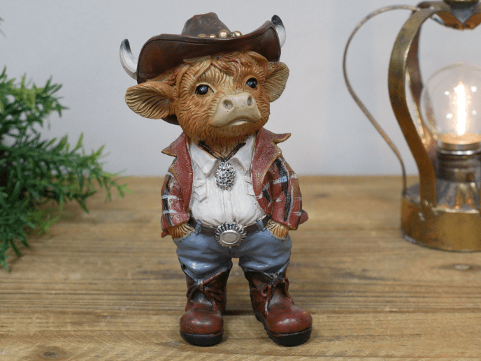 Luminosity Designs - Highland Cowboy Figurine - Luminosity Designs Ltd