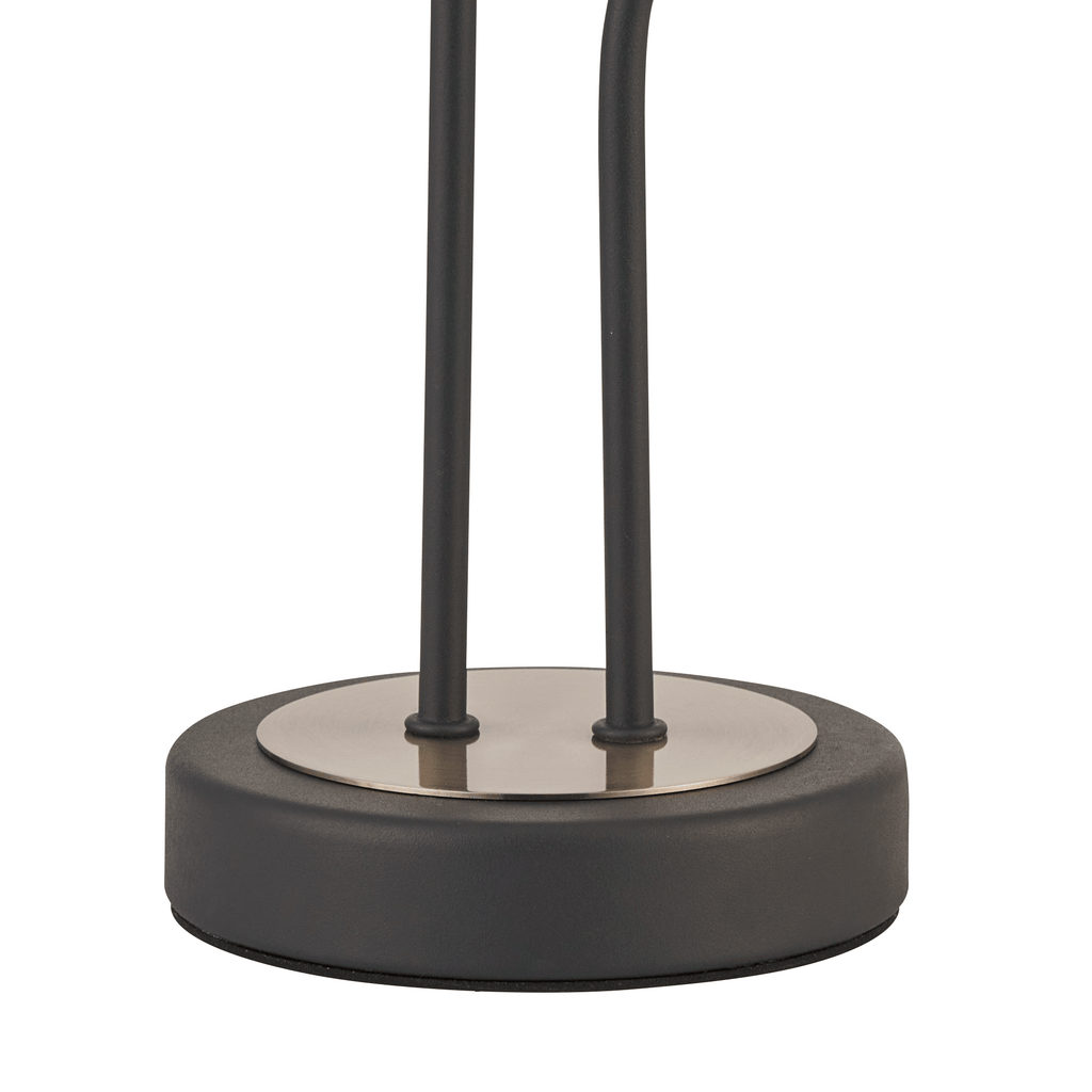 Luminosity Designs Ltd - Holly 2 Light Table Lamp With Smoked Tubular Glass Shades - Luminosity Designs Ltd