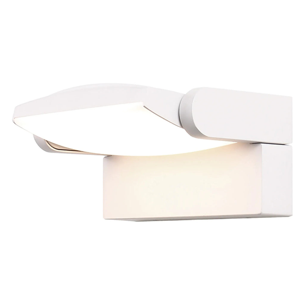 Mantra Fusion - Hood Outdoor Wall Lamp, 12W LED, 3000K, 1100lm, IP65 Rated (Mantra M8896) - Luminosity Designs Ltd
