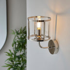 Luminosity Designs - Hopton Industrial Vintage Wall Lantern Light, 1x E27 - Luminosity Designs Ltd