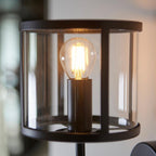 Luminosity Designs - Hopton Industrial Vintage Wall Lantern Light, 1x E27 - Luminosity Designs Ltd
