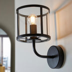 Luminosity Designs - Hopton Industrial Vintage Wall Lantern Light, 1x E27 - Luminosity Designs Ltd