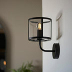 Luminosity Designs - Hopton Industrial Vintage Wall Lantern Light, 1x E27 - Luminosity Designs Ltd