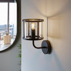 Luminosity Designs - Hopton Industrial Vintage Wall Lantern Light, 1x E27 - Luminosity Designs Ltd