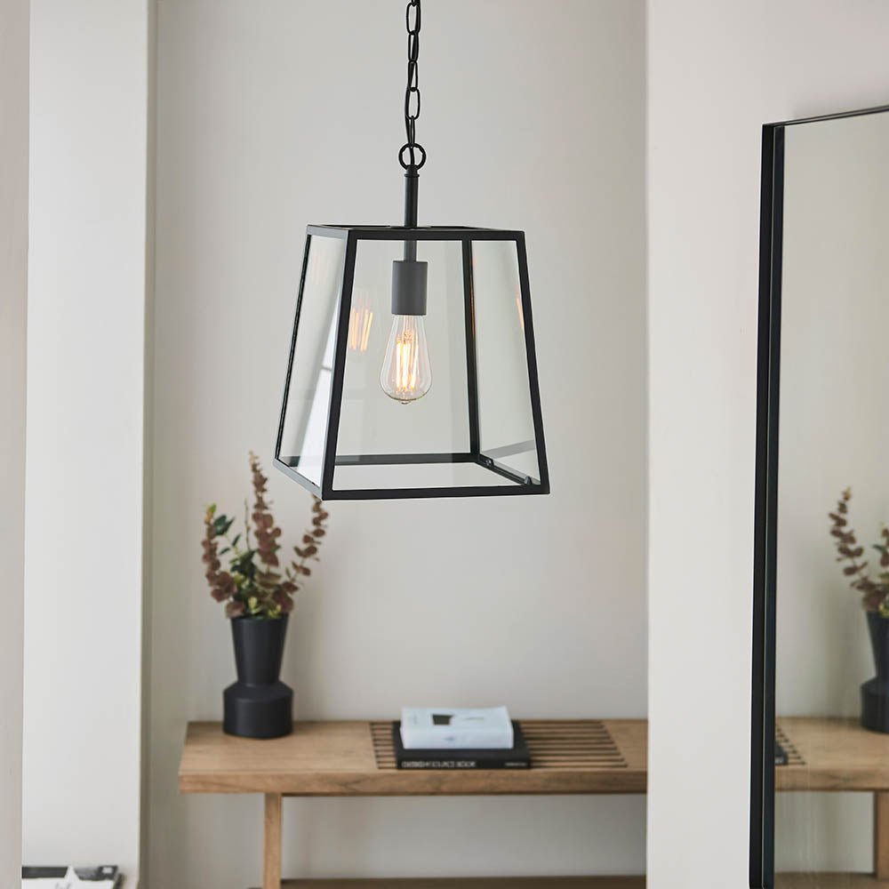 Endon - Hurst Simple Glass Lantern Pendant - Luminosity Designs Ltd