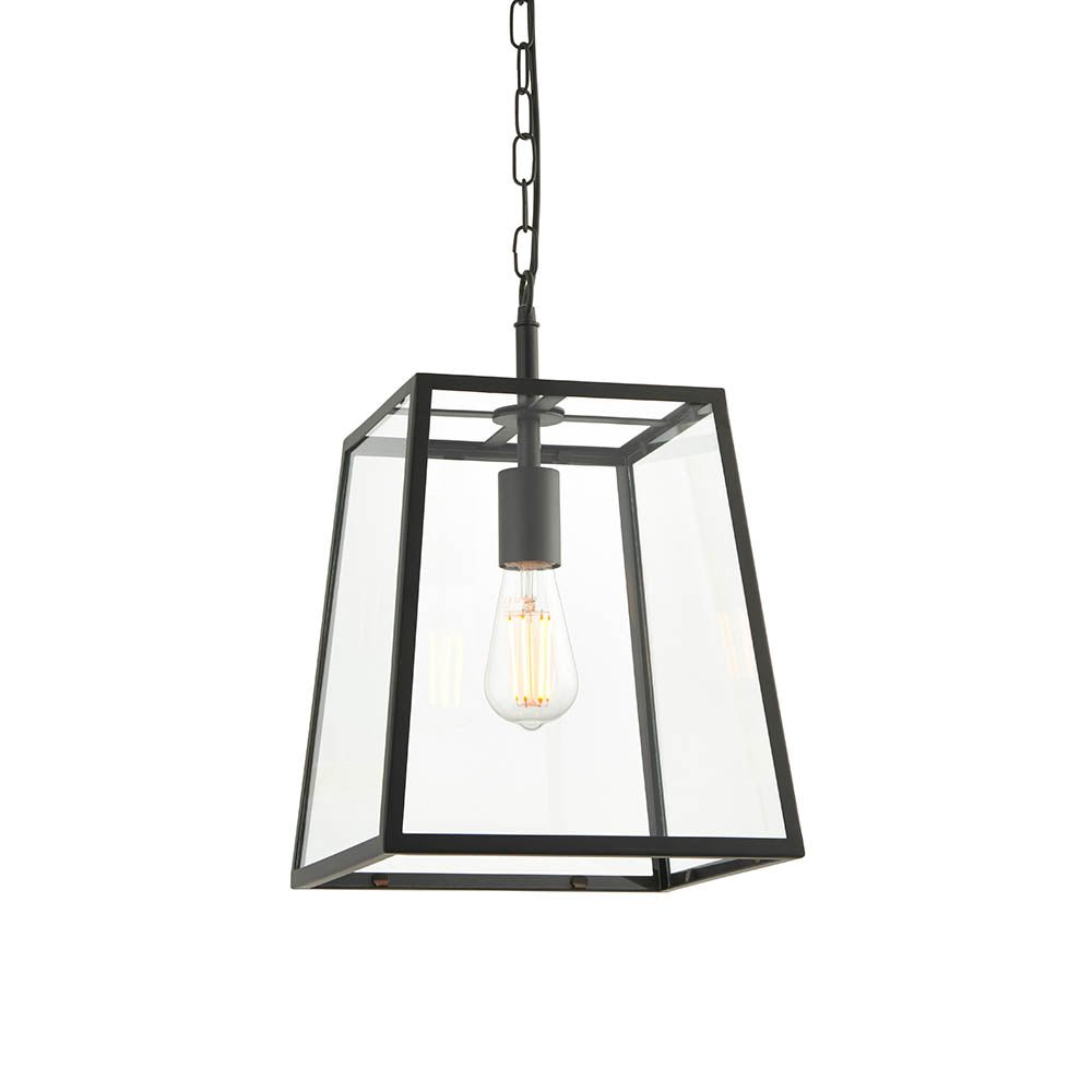 Endon - Hurst Simple Glass Lantern Pendant - Luminosity Designs Ltd