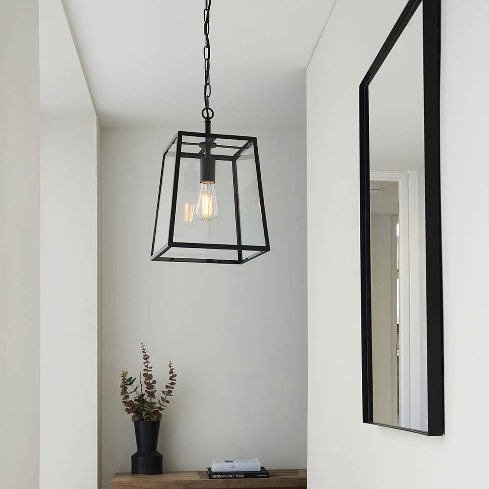 Endon - Hurst Simple Glass Lantern Pendant - Luminosity Designs Ltd
